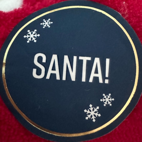 SANTA Hooded Onesie Pajama or Costume * size Large L * Red & White * Footless * - Picture 2 of 10